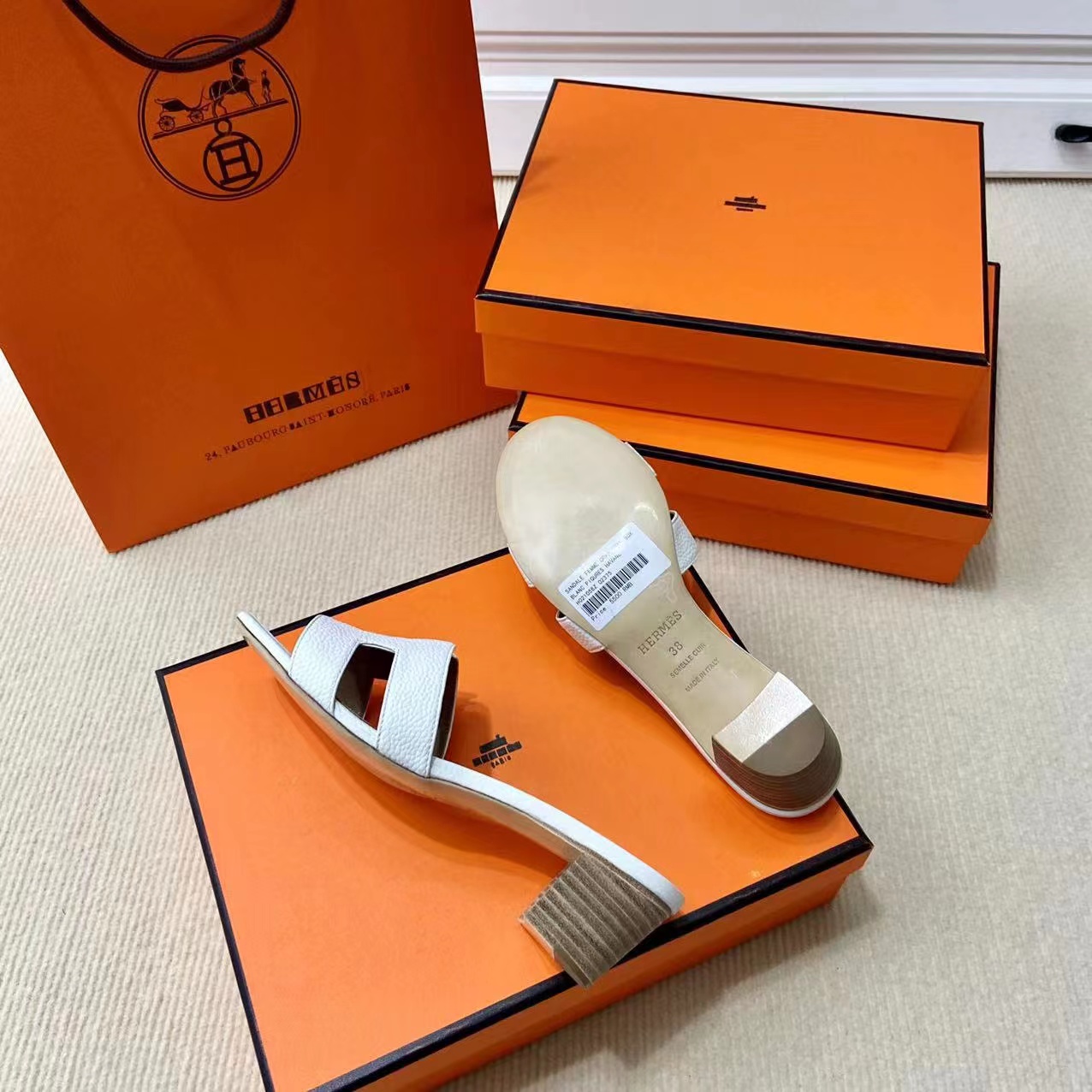 에르메스 올수공 오란 슬리퍼 샌들 토고 03